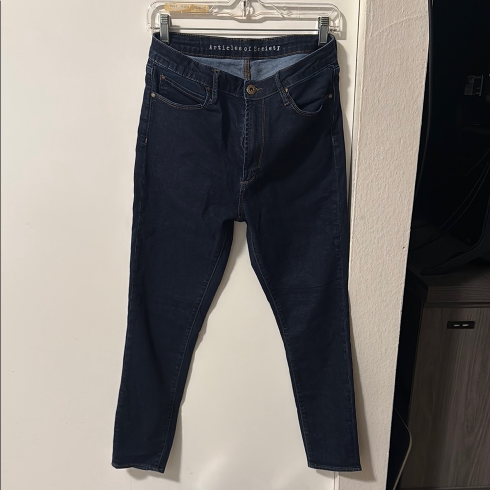 Articles Of Society Blue Skinny Jeans High-Rise
